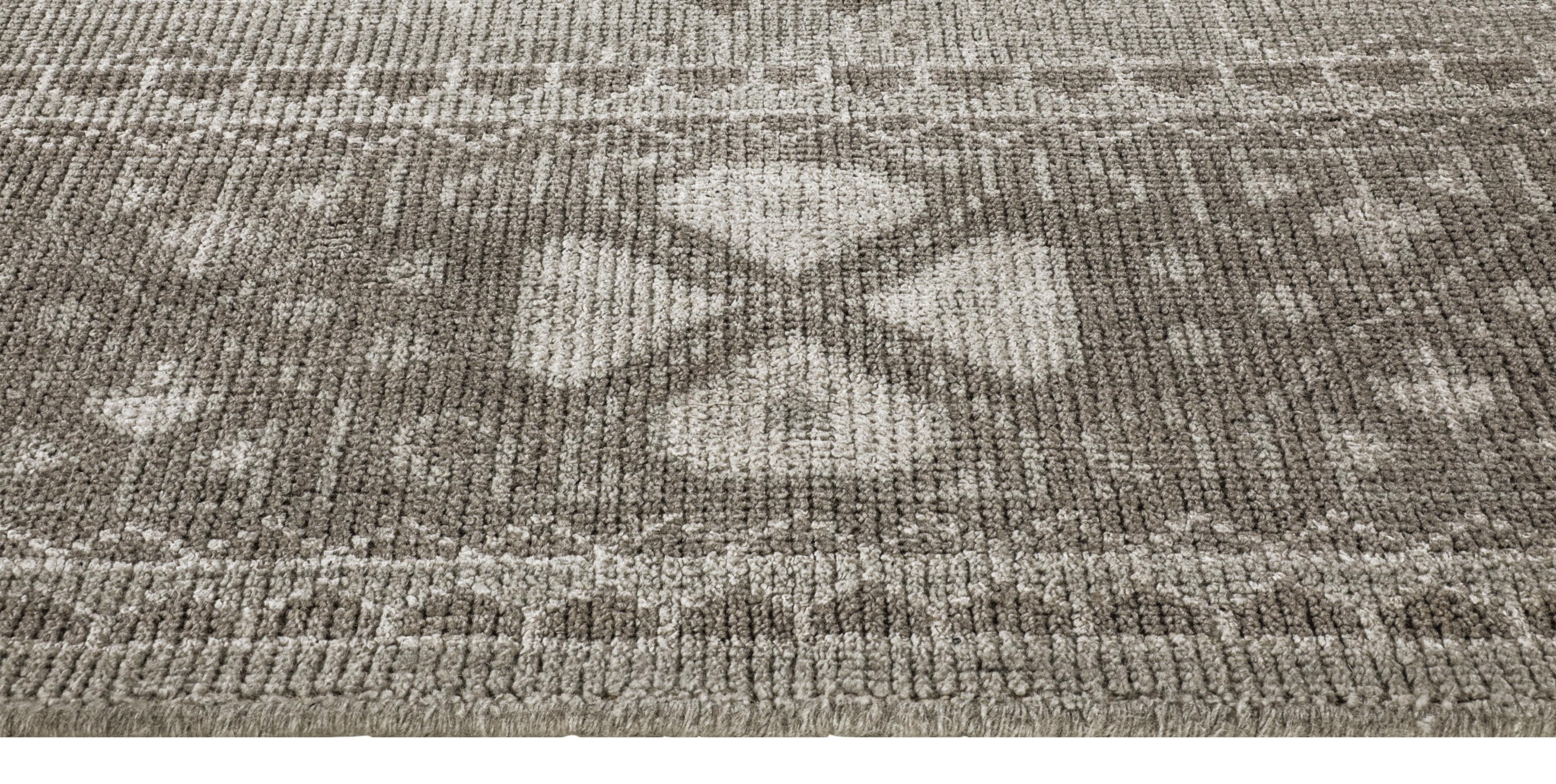 For Sale: Gray (Mariposa Nickel) Ben Soleimani Mariposa Rug– Hand-knotted Wool + Silk Blue/Gray 10'x14' 3