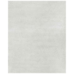 Ben Soleimani Mirada Rug– Moroccan Hand-knotted Plush Silver/Charcoal 10
x14
