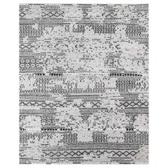 Ben Soleimani Mori Rug– Hand-woven Plush Wool Grey/Black 12
x15
