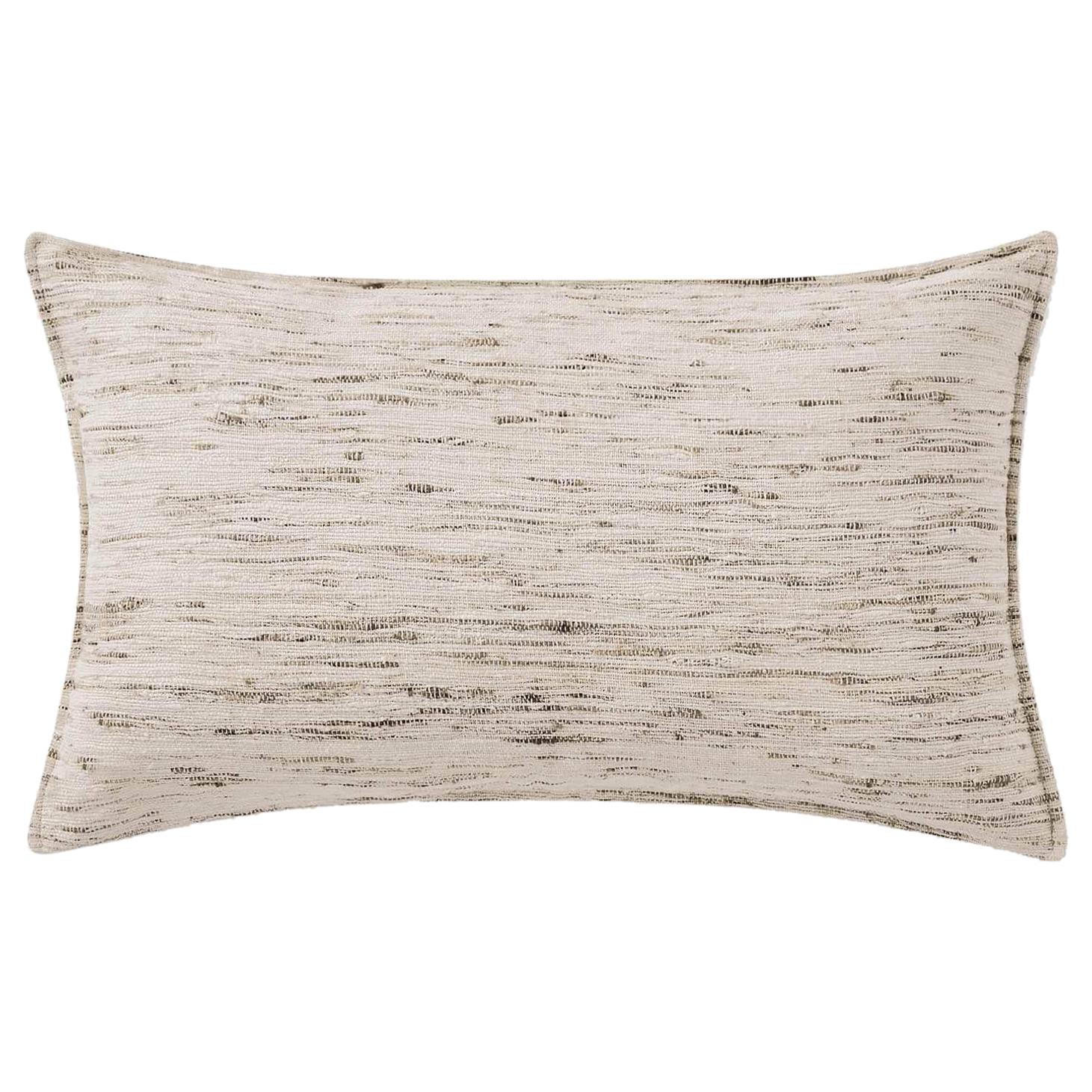 Ben Soleimani Natural Silk Pillow Cover - Natural 13"x21" For Sale