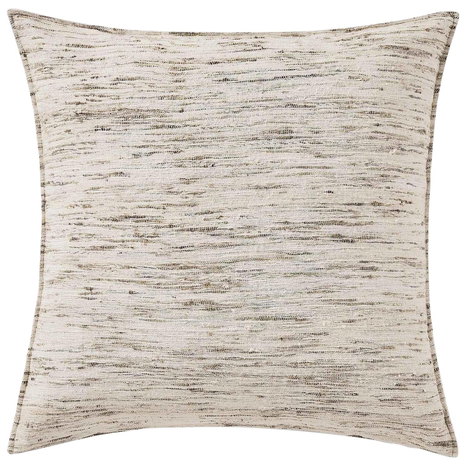 Ben Soleimani Natural Silk Pillow Cover - Natural 22"x22" For Sale