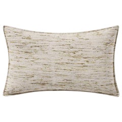 Ben Soleimani Natural Silk Pillow Cover - Silver 16"x24"