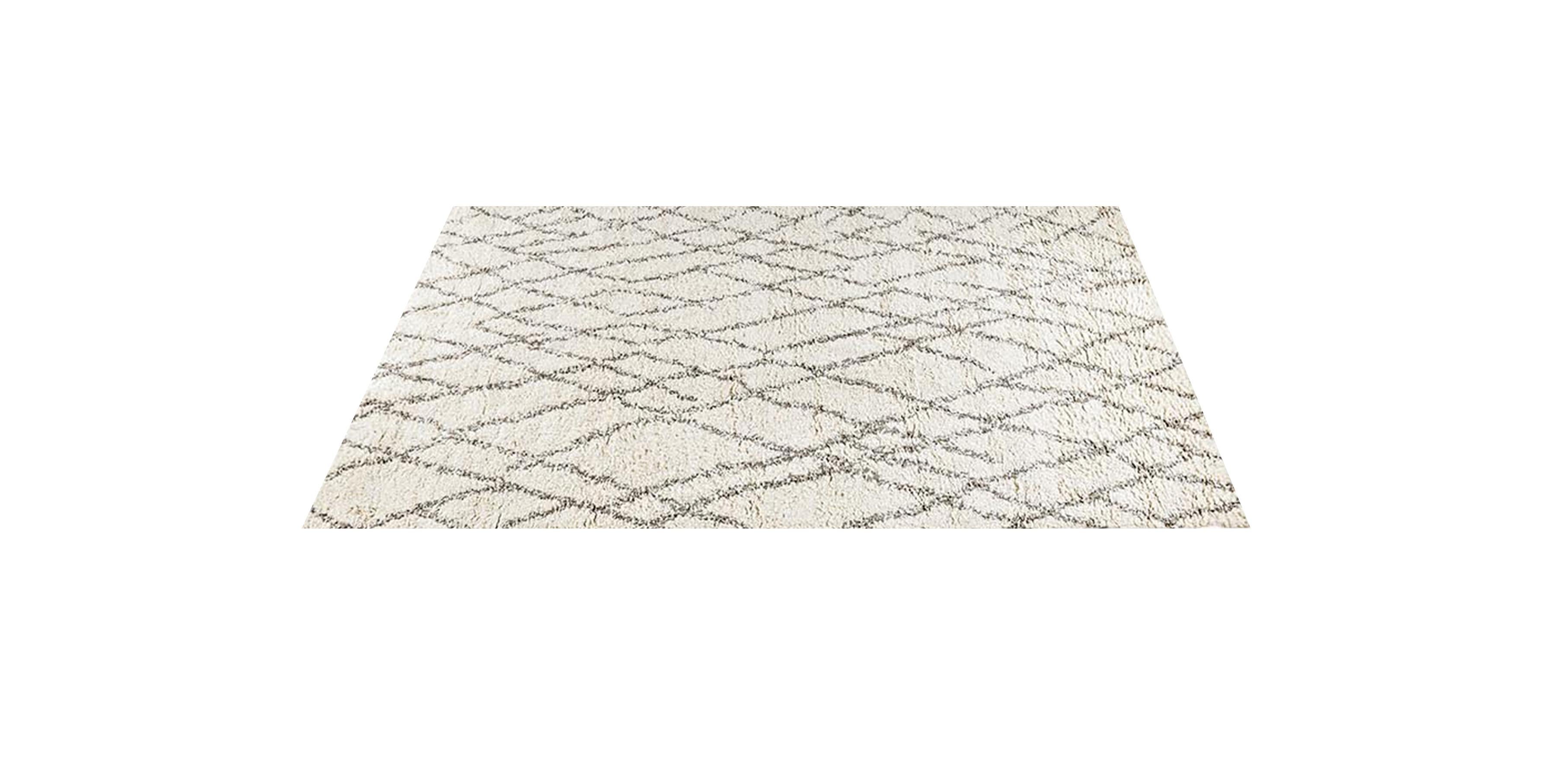 Hand knotted by master artisans from ultra-plush wool, our rug is sheared to a sumptuous, extra-long pile. The distinctive design‚ sketched diamonds on a naturally multi-toned background. Brings a sophisticated energy to any space. Ben is inspired
