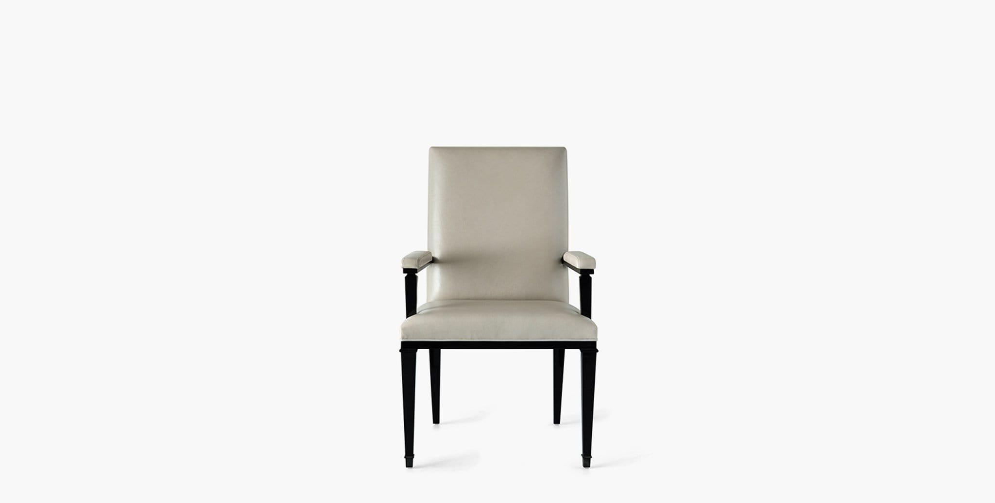 Our Oliver Desk Chair is modeled after the classic antique chair with its padded arms and high back. This chair seamlessly transitions from desk chair to dining chair. Our handcrafted leathers and finishes are inspired by the natural variations