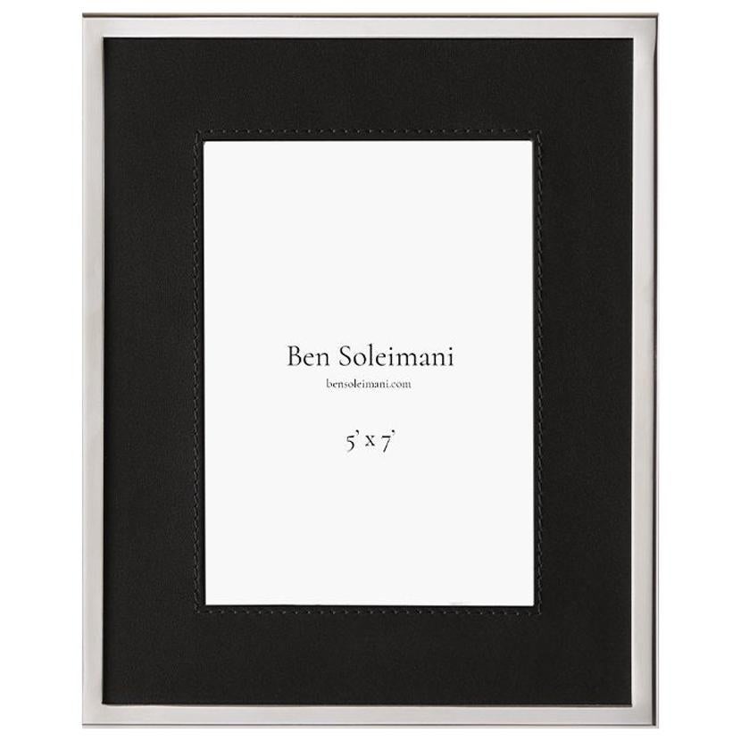 Ben Soleimani Orilla Picture Frame - Carbon 5" x 7" For Sale