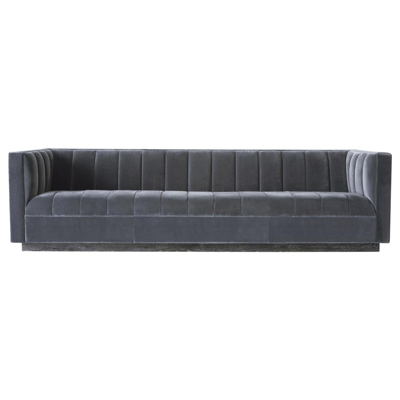 For Sale: Gray (Velvet Lead) Ben Soleimani Palmer Sofa Large