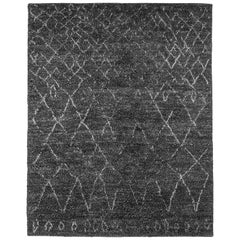 Ben Soleimani Performance Elda Rug– Moroccan Hand-knotted Charcoal 6'x9'