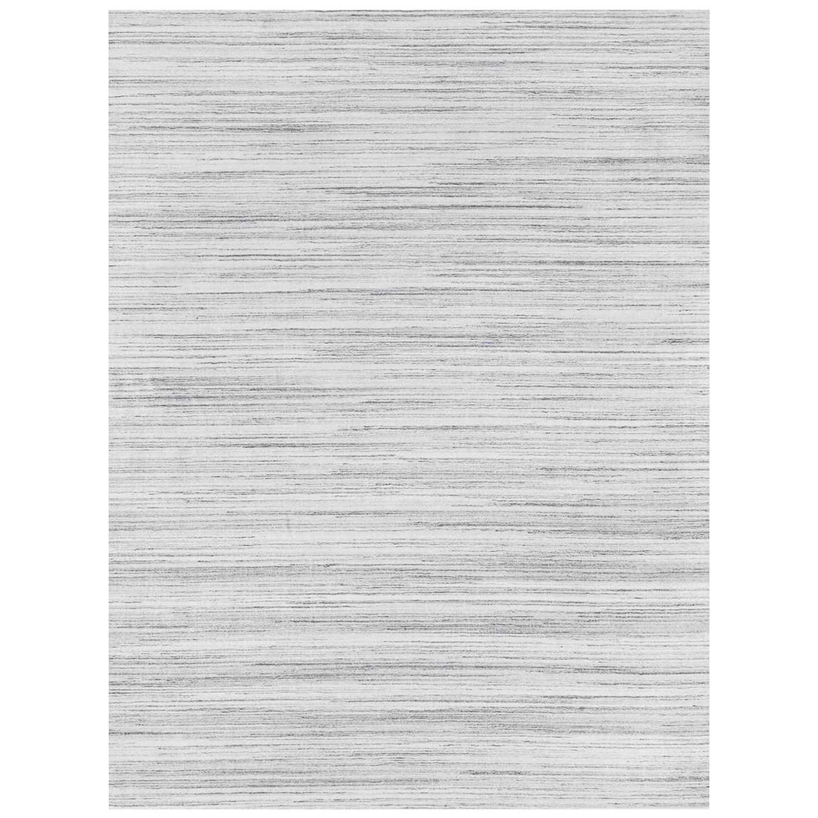 For Sale: Gray (Performance Savilla White) Ben Soleimani Performance Savilla Rug– Hand-knotted Medium Pile White 6'x9'