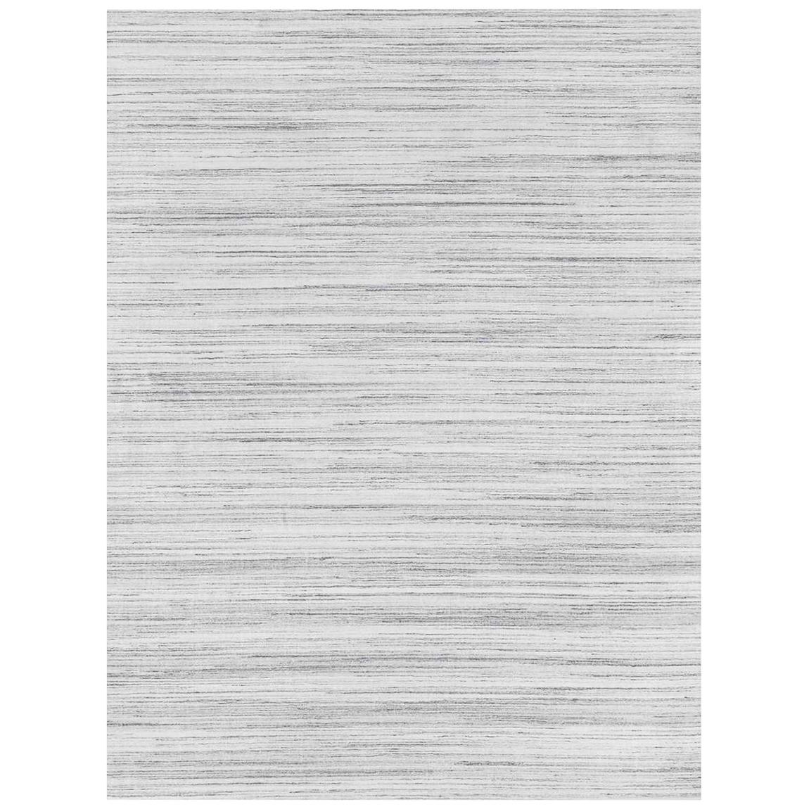 For Sale: Gray (Performance Savilla White) Ben Soleimani Performance Savilla Rug– Hand-knotted Medium Pile White 8'x10'