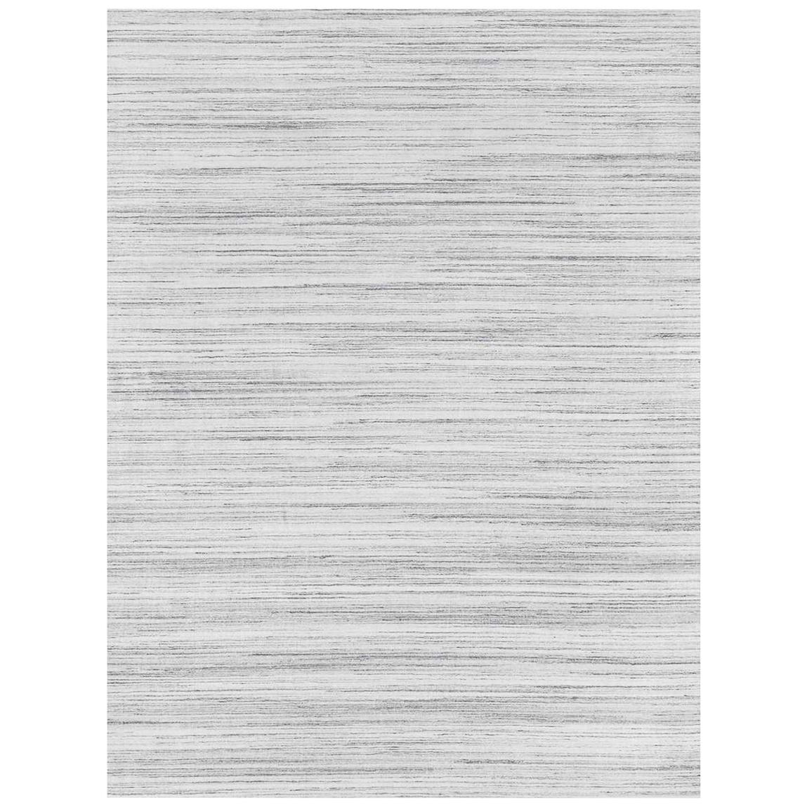 For Sale: Gray (Performance Savilla White) Ben Soleimani Performance Savilla Rug– Hand-knotted Medium Pile White 9'x12'
