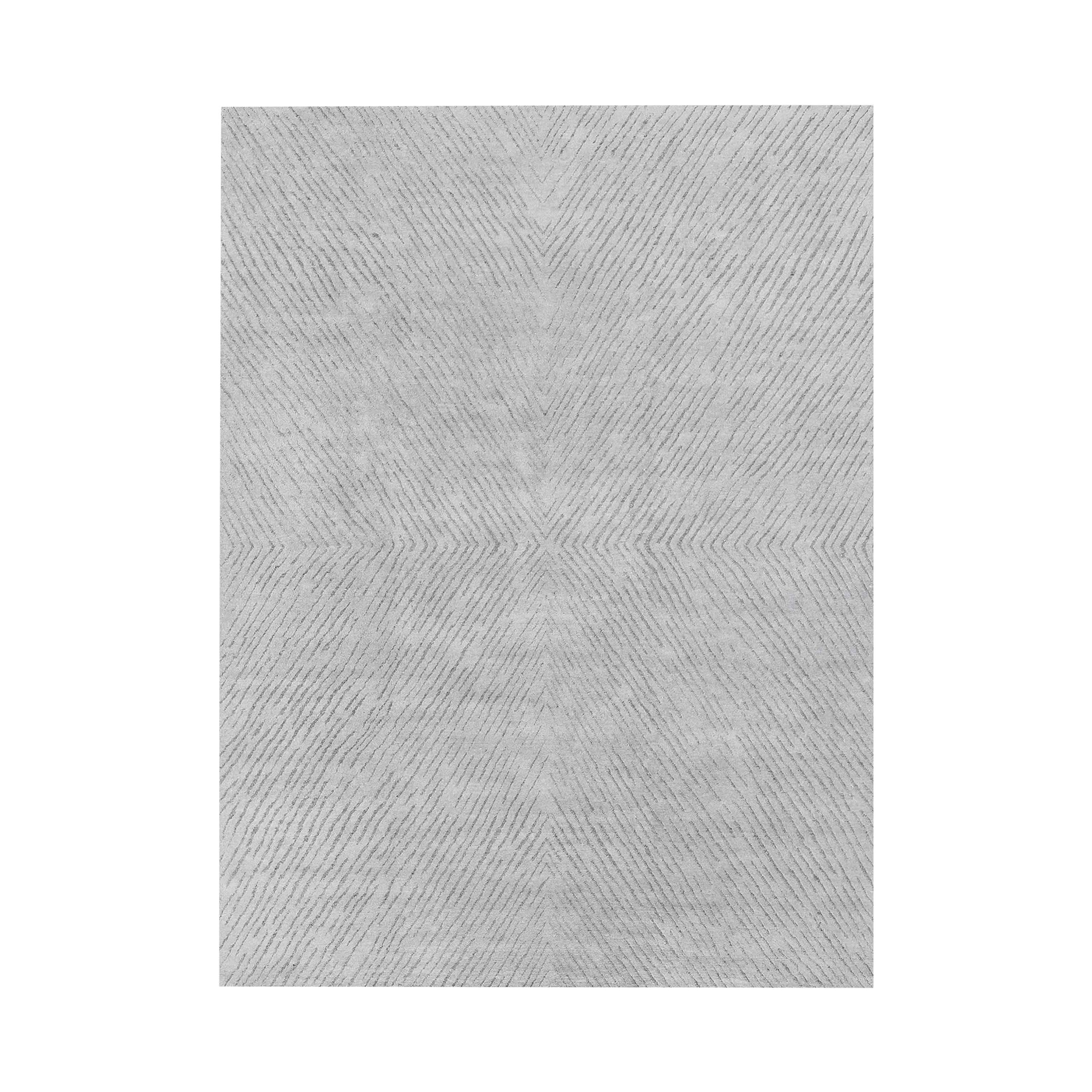 For Sale: Gray (Nickel/Carbon) Ben Soleimani Performance Setta Rug– Handknotted Soft Pile Nickel/Carbon 10'x14'