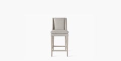 Ben Soleimani Pomona Bar Stool in Performance Herringbone - Burlap