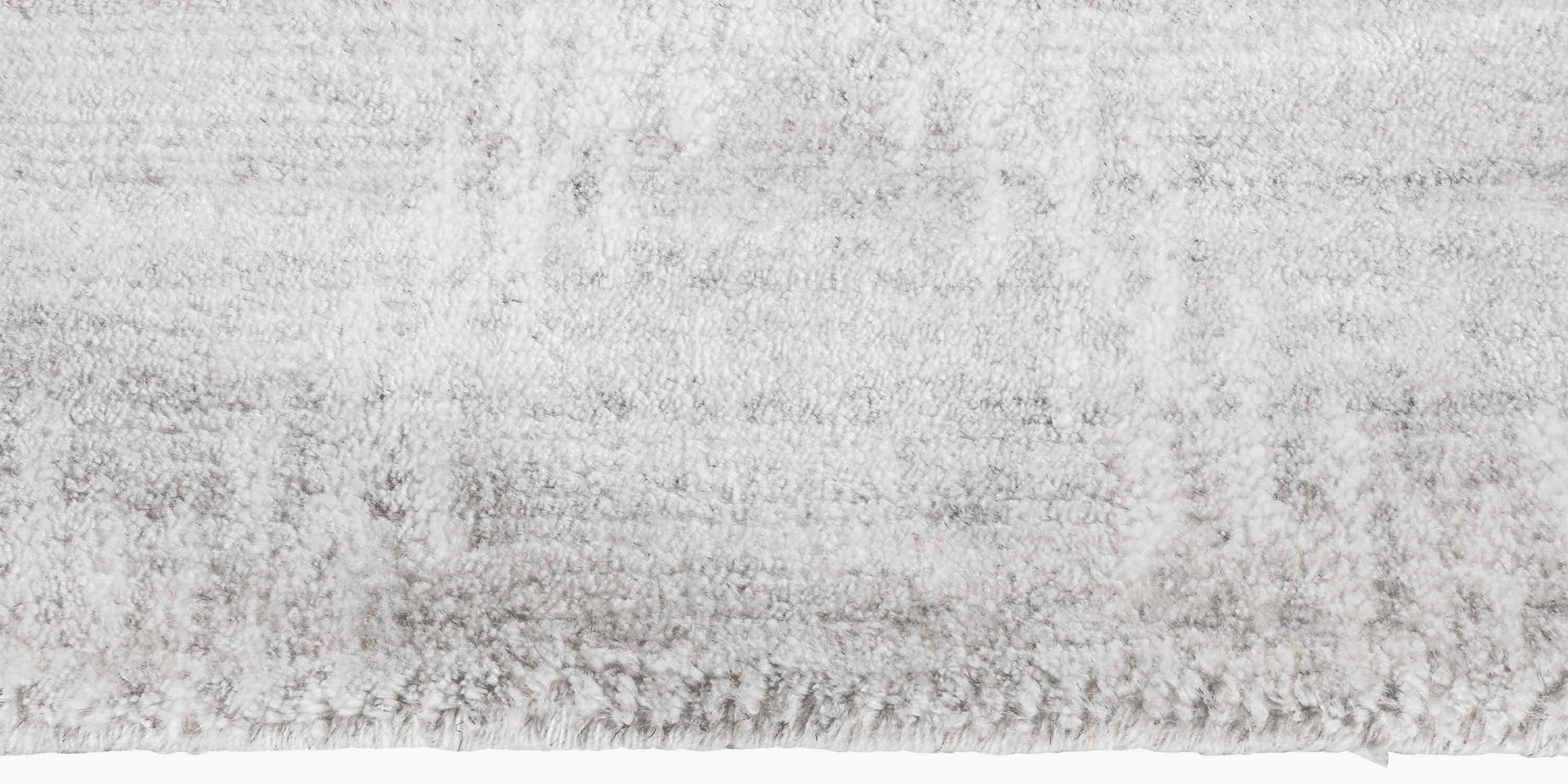 For Sale: Gray (Ivory) Ben Soleimani Rama Rug– Hand-knotted Plush Viscose Fog 10'x14' 3
