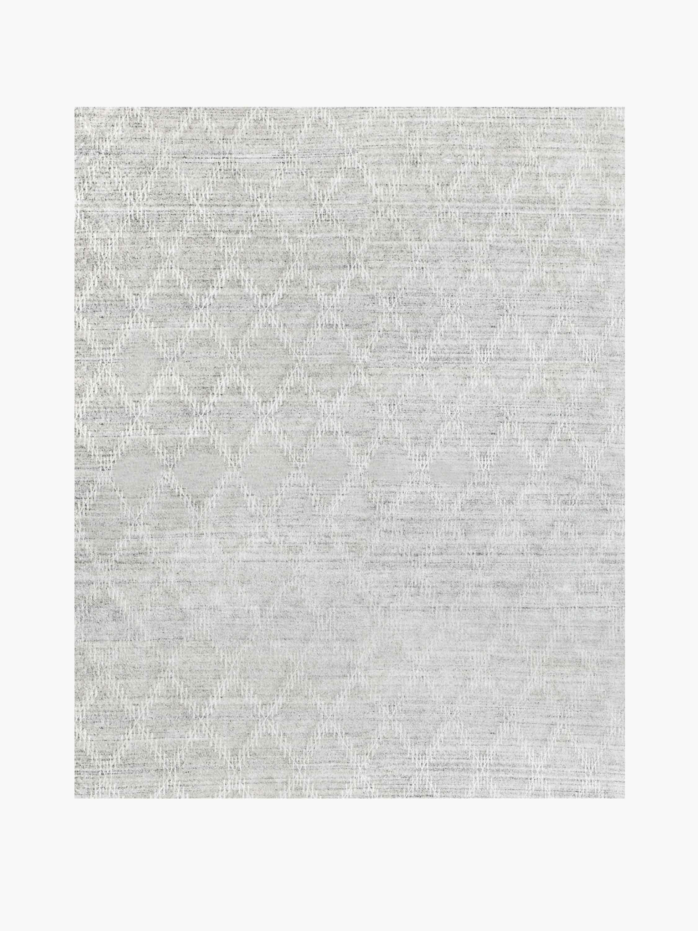 For Sale: Gray (Ivory) Ben Soleimani Rama Rug– Hand-knotted Plush Viscose Fog 12'x15'