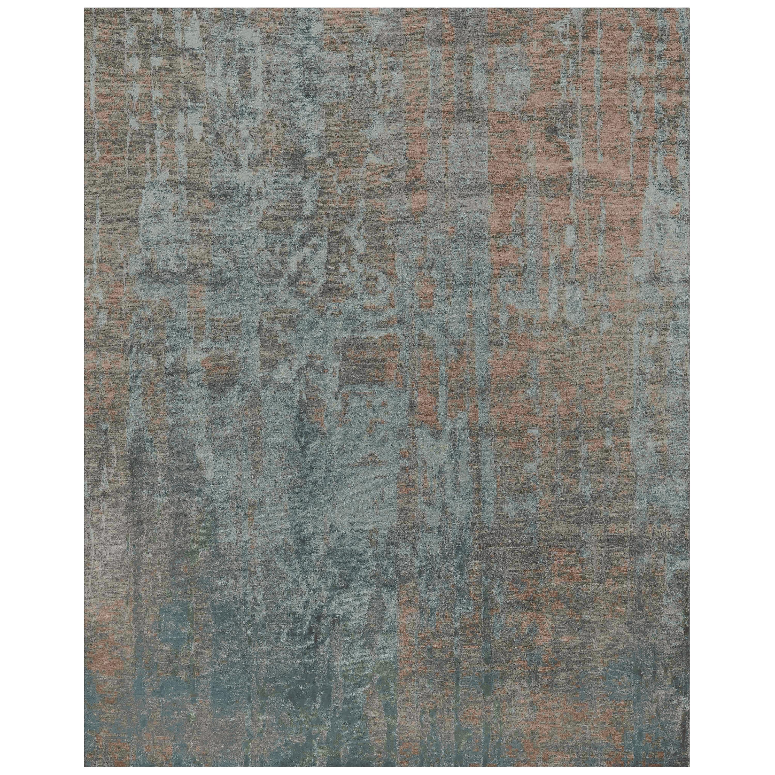 Ben Soleimani Reve Rug - Dark Cyan 12'x15' For Sale