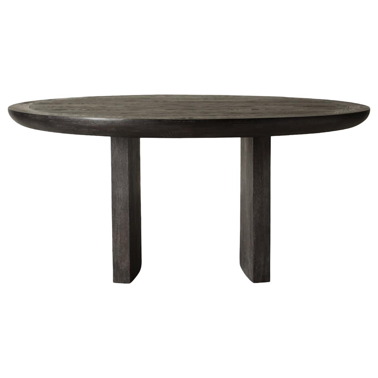 For Sale: Gray (Black Steel Cerused) Ben Soleimani Rives Dining Table