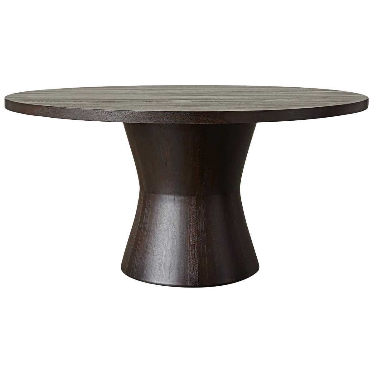 Ben Soleimani Sedgewick Handcrafted 60" Dining Table – Black Oak For Sale