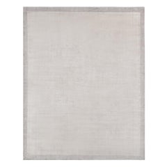 Ben Soleimani Silk Marca Rug– Handwoven Sheen Soft Dark Gray 9'x12'