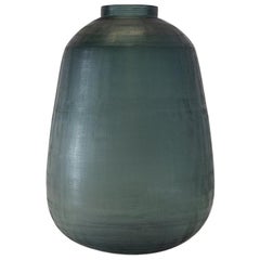 Ben Soleimani Tarro Handblown Vase in Ocean Blue - Medium