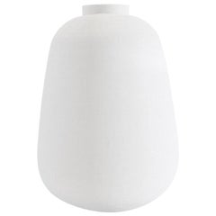 Ben Soleimani Tarro Handblown Vase in Opaque White - Medium