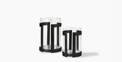 Ben Soleimani Thorne Black Hurricane Candle Holder - Medium