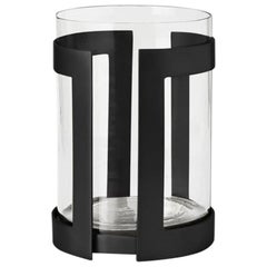 Ben Soleimani Thorne Black Hurricane Candle Holder - Small 