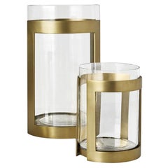 Ben Soleimani Thorne Brass Hurricane Candle Holder - Small 