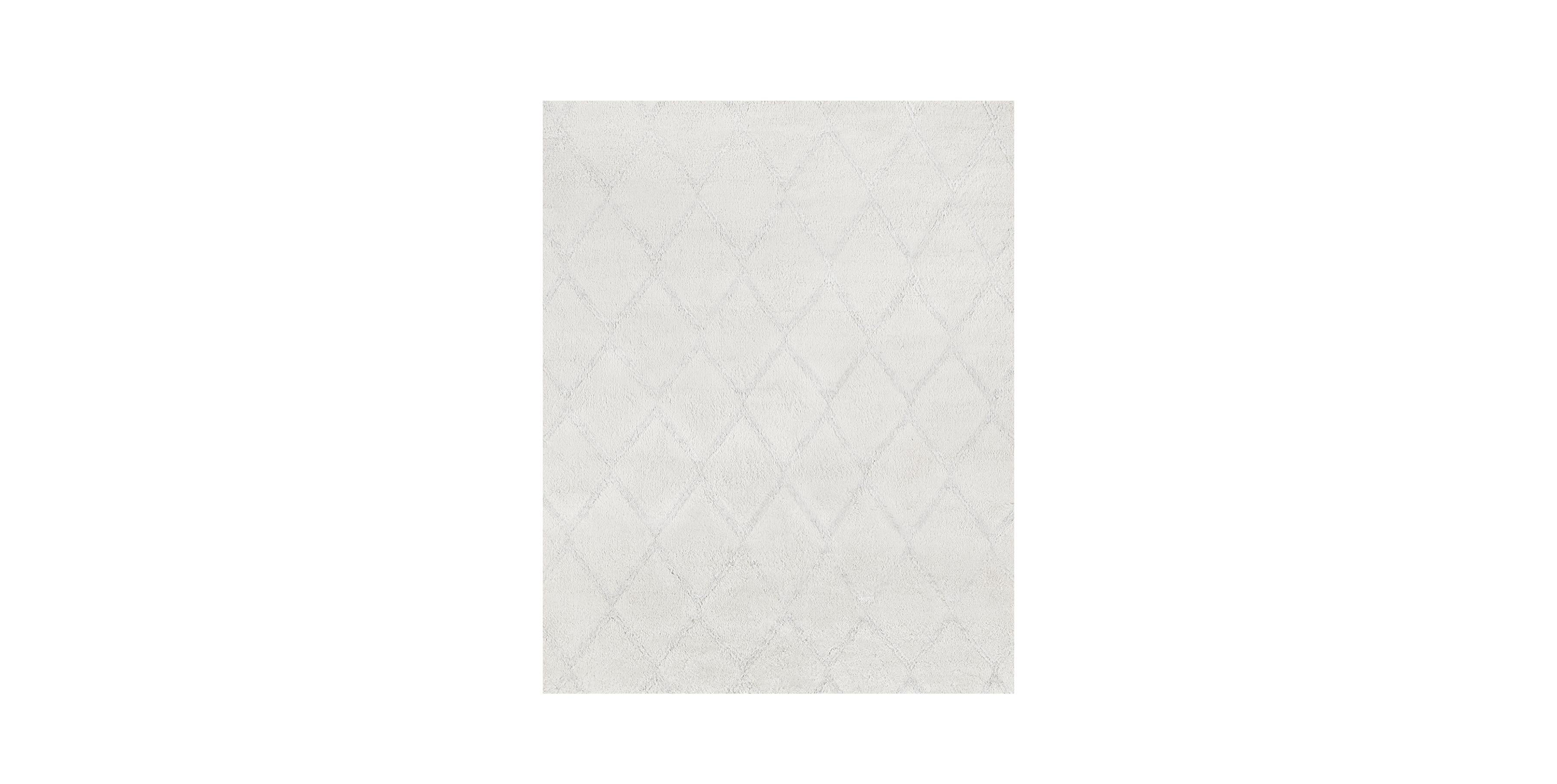 For Sale: White (Trattino White/Silver) Ben Soleimani Trattino Rug 10'x14'