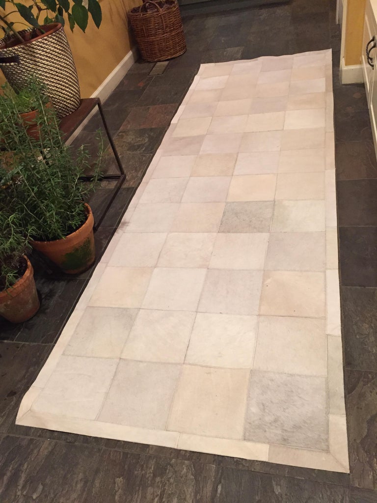 Restoration Hardware Cowhide Runner in Ivory by Ben Soleimeni 2 x8 For