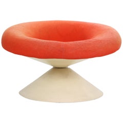 Ben Swildens "Diablo" Chair Fiberglass and Original Condition, 1960s Netherlands