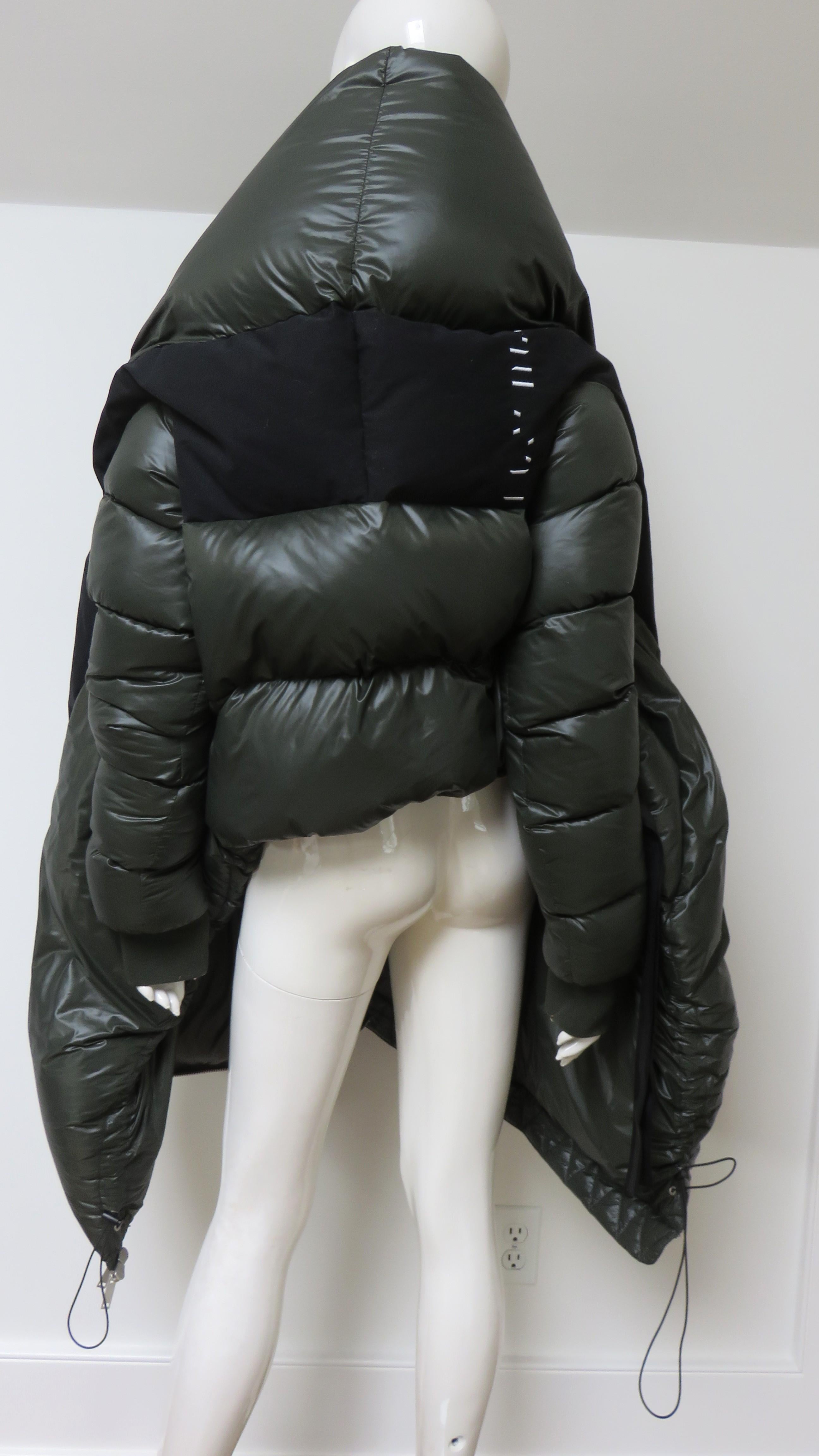 Ben Traverniti Unravel Project Wrap color Block Puffer Jacket en vente 6