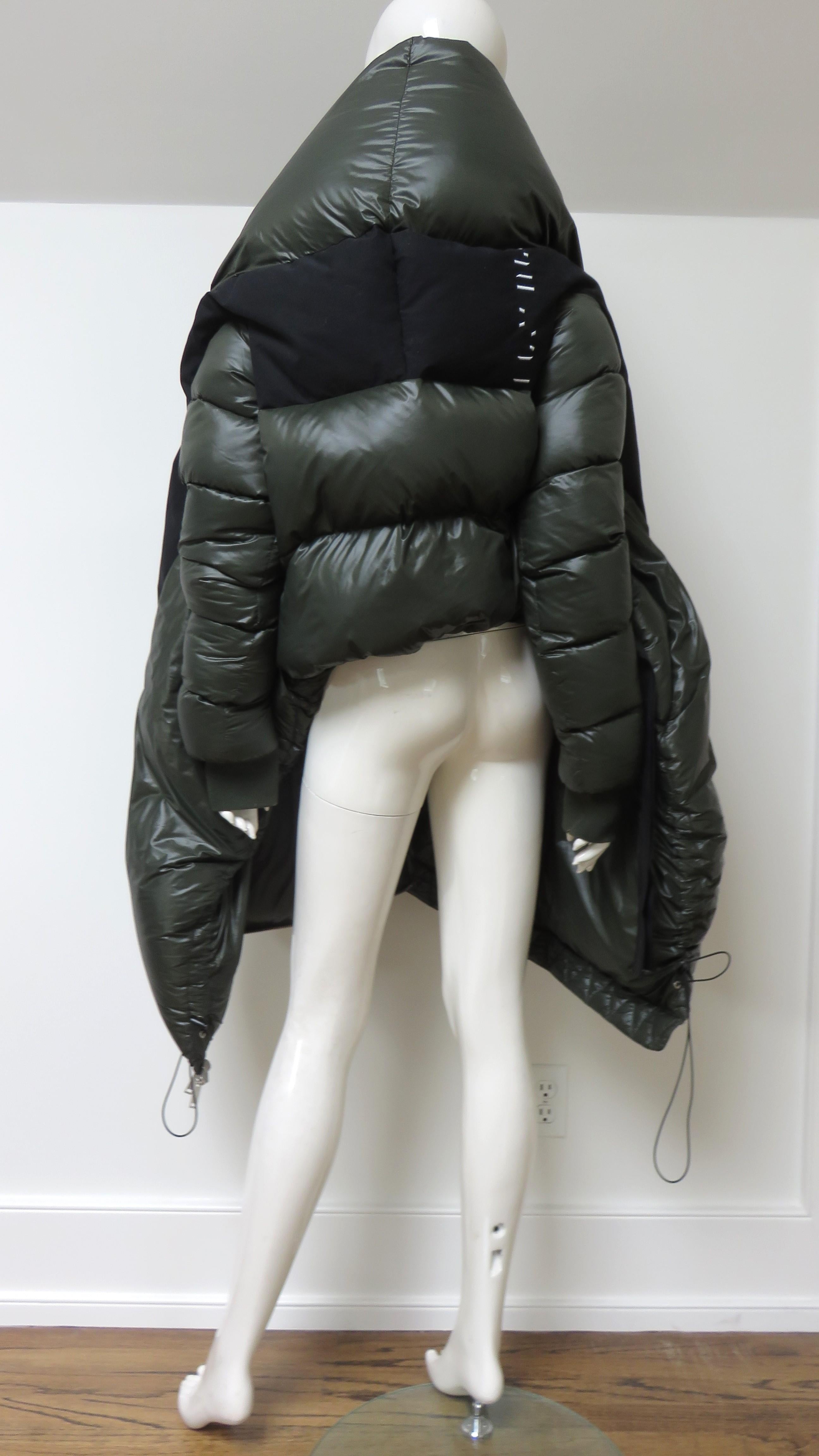 Ben Traverniti Unravel Project Wrap color Block Puffer Jacket en vente 7