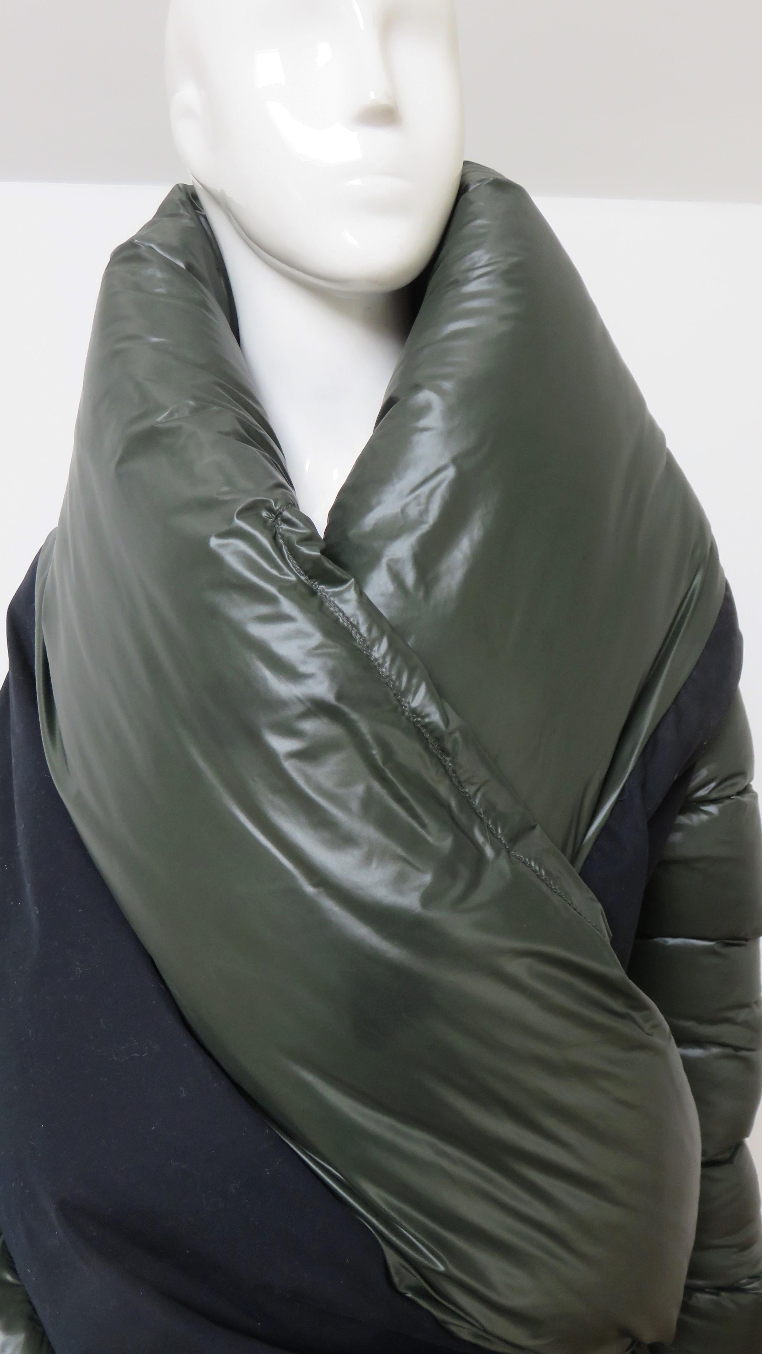 Ben Traverniti Unravel Project Wrap color Block Puffer Jacket en vente 1
