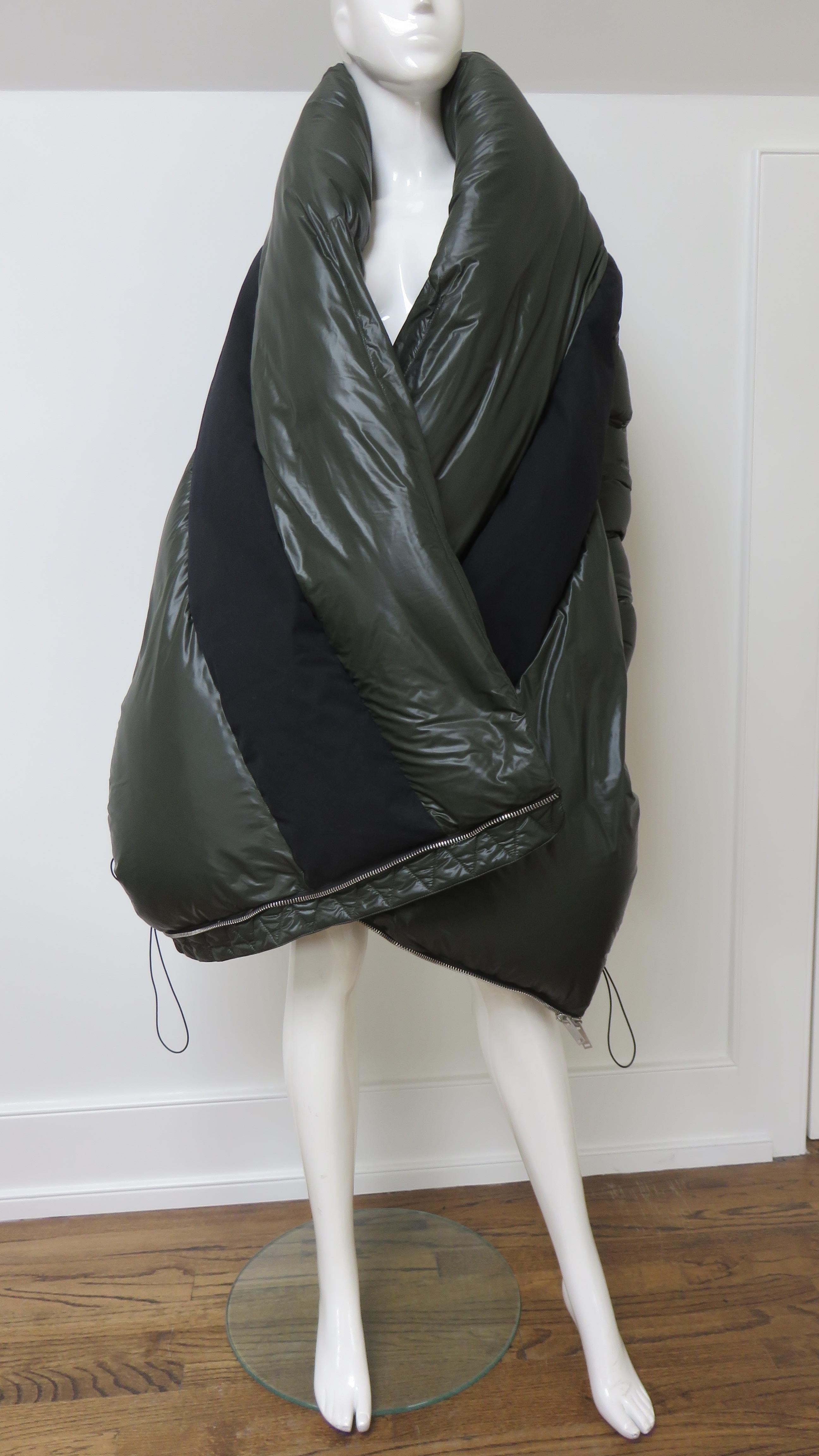 Ben Traverniti Unravel Project Wrap color Block Puffer Jacket en vente 4