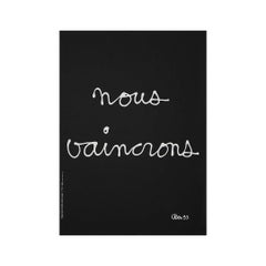 1993 poster "Nous vaincrons" by Ben, Images for the Fight Against AIDS