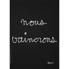 Cartel de 1993 "Nous vaincrons" de Ben, Imágenes para la lucha contra el SIDA