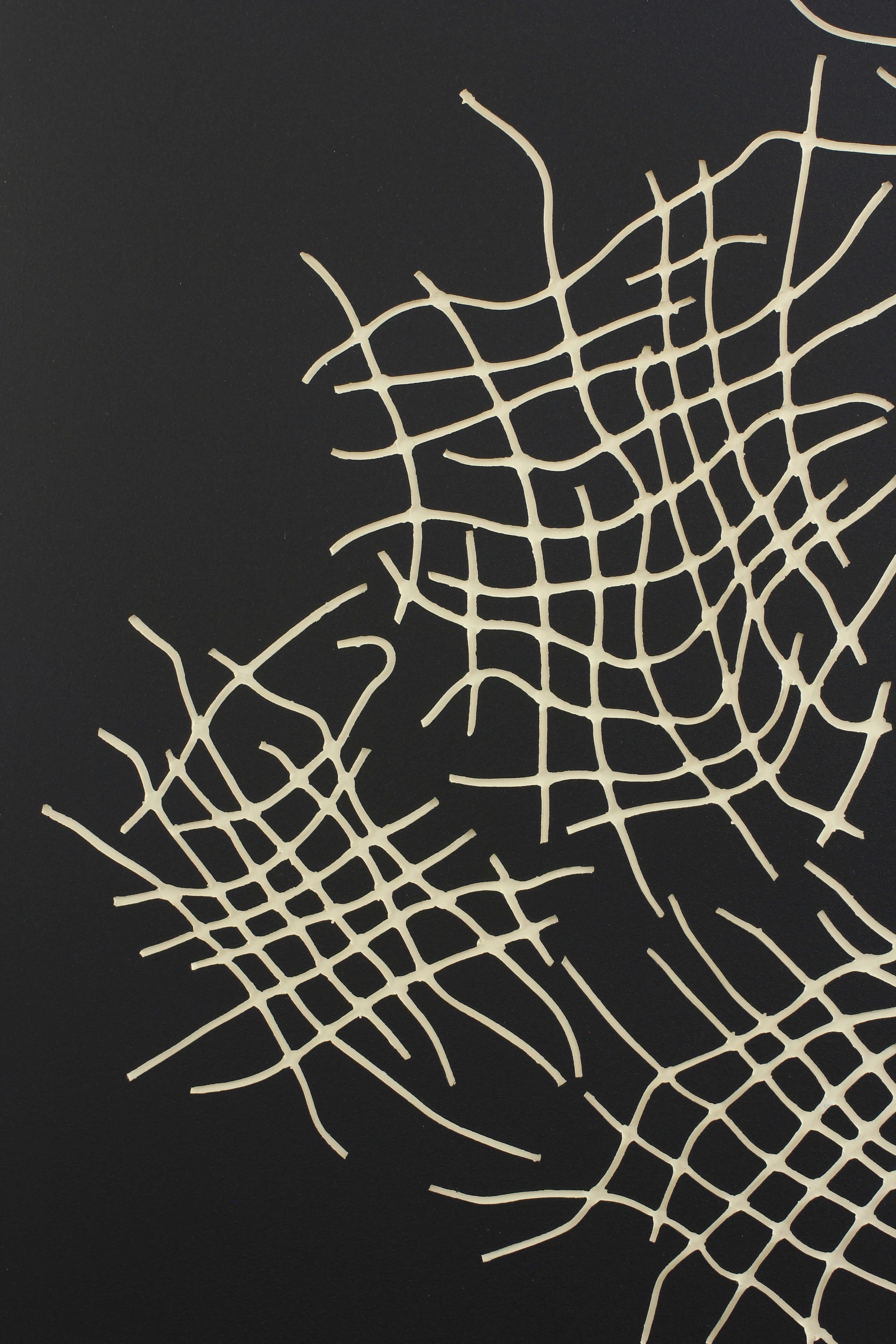 Hashtag - Abstract Painting Nero di Ben Watkins