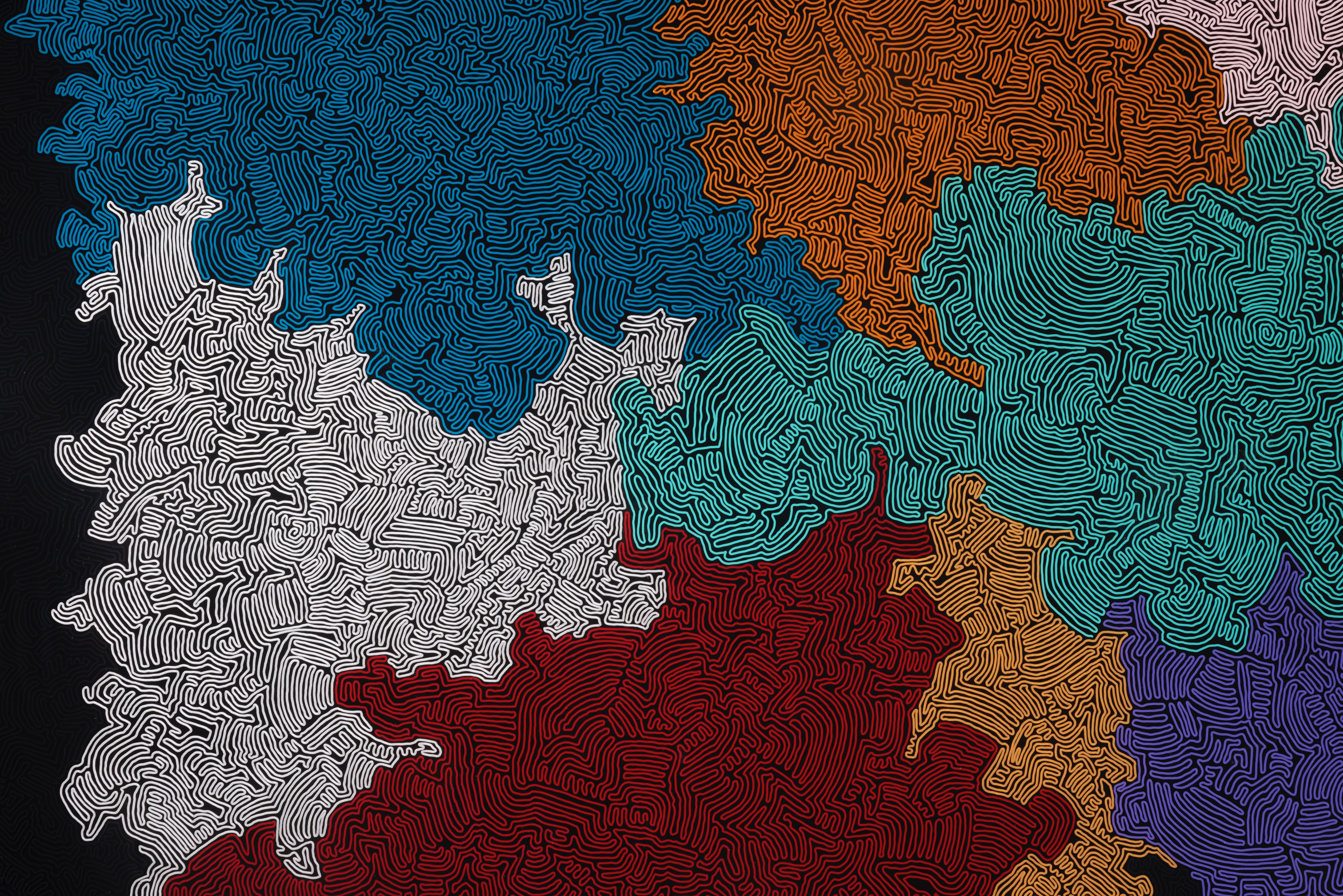 Pangea III - Painting di Ben Watkins