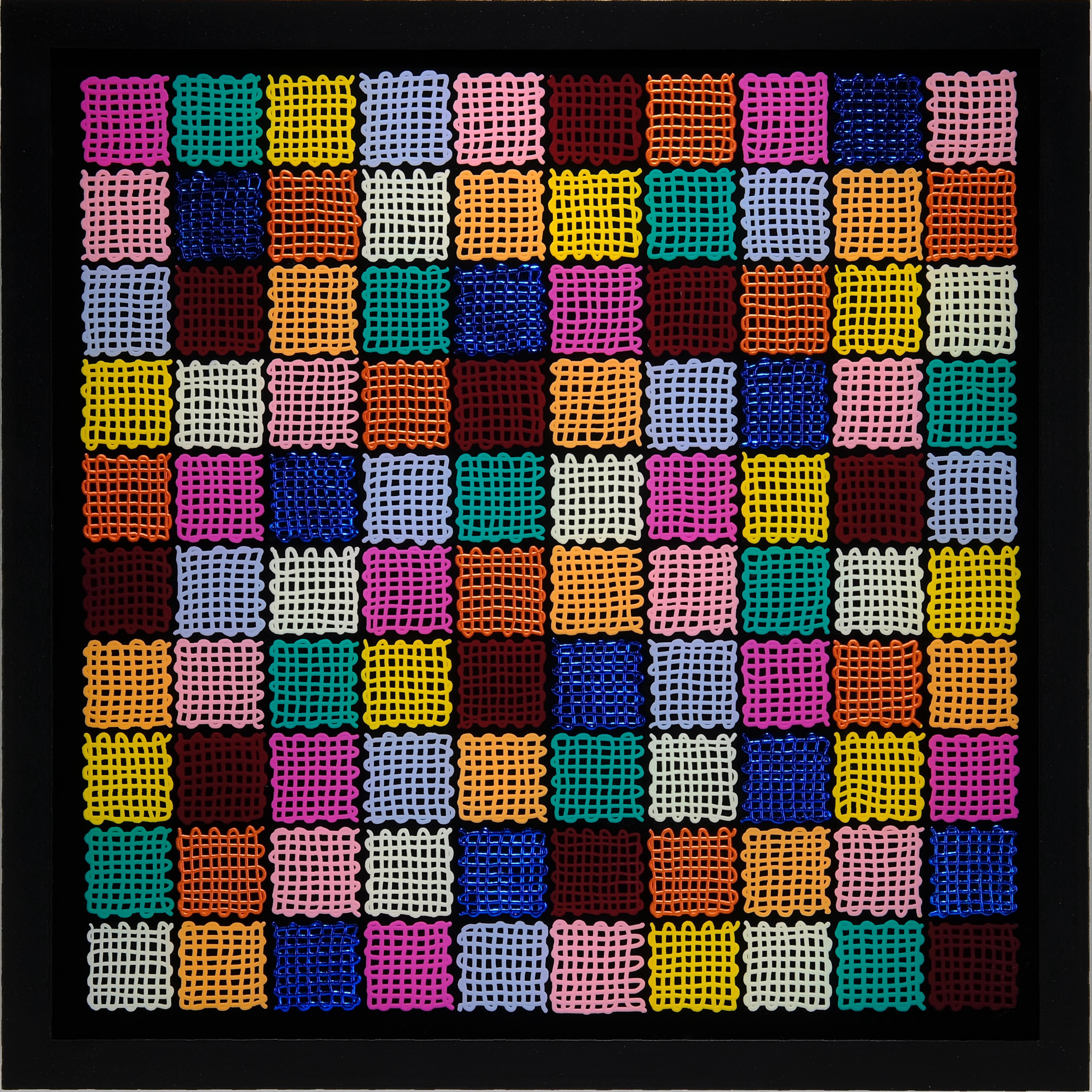 Ben Watkins Abstract Painting - Patchwork (summer)