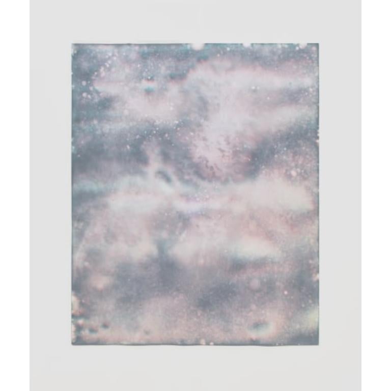 Abstract Painting di Ben Weiner - Codeina (grigio) Inchiostro pittorico su carta cromatografica, 2022