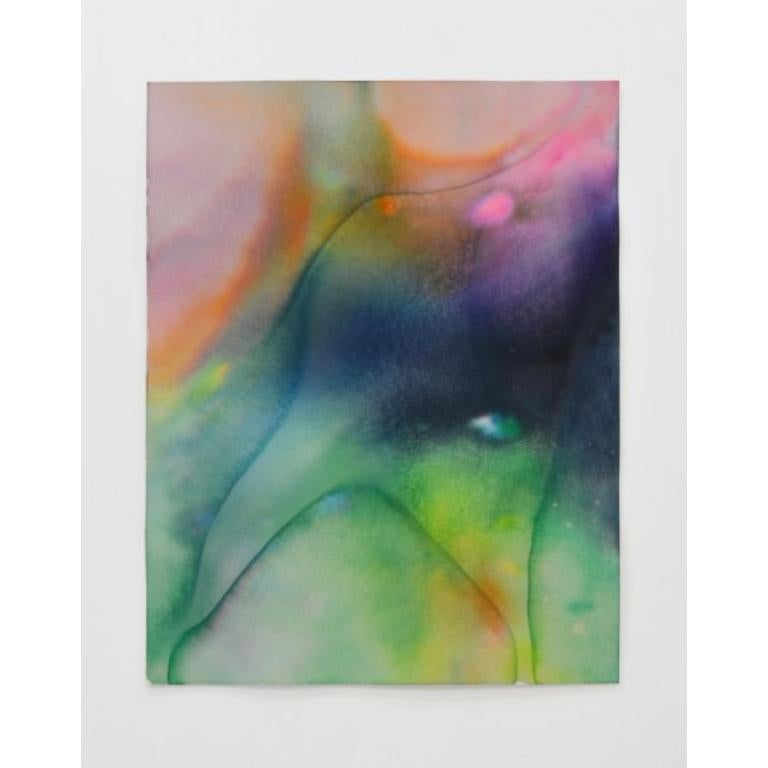 Abstract Painting di Ben Weiner - Inchiostro su carta cromatografica imbevuta di soluzione energetica di 5 ore Pittura, 2024