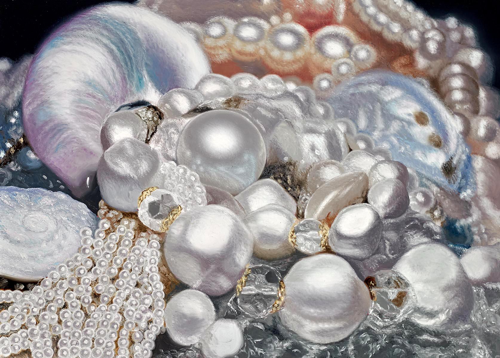 Oceanic Pearls - Painting by Ben Weiner