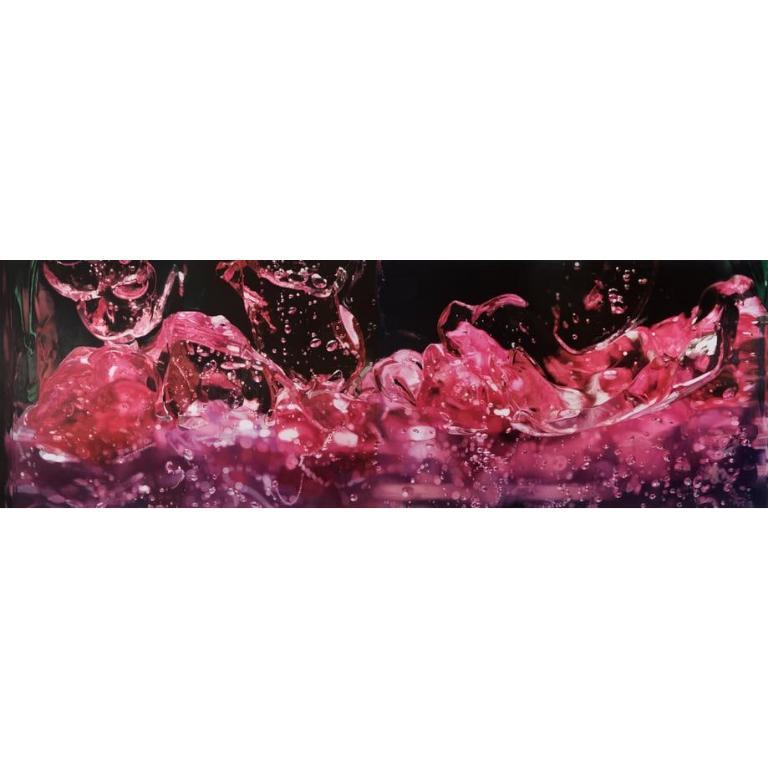 Abstract Painting di Ben Weiner - I crimini di Parigi (Gel per capelli rosa) Pittura olio su tela, 2008