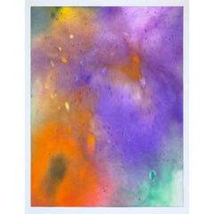 Viagra Flowers (Purple Orange Pink) Painting Ink on Chromatography Paper, 2020