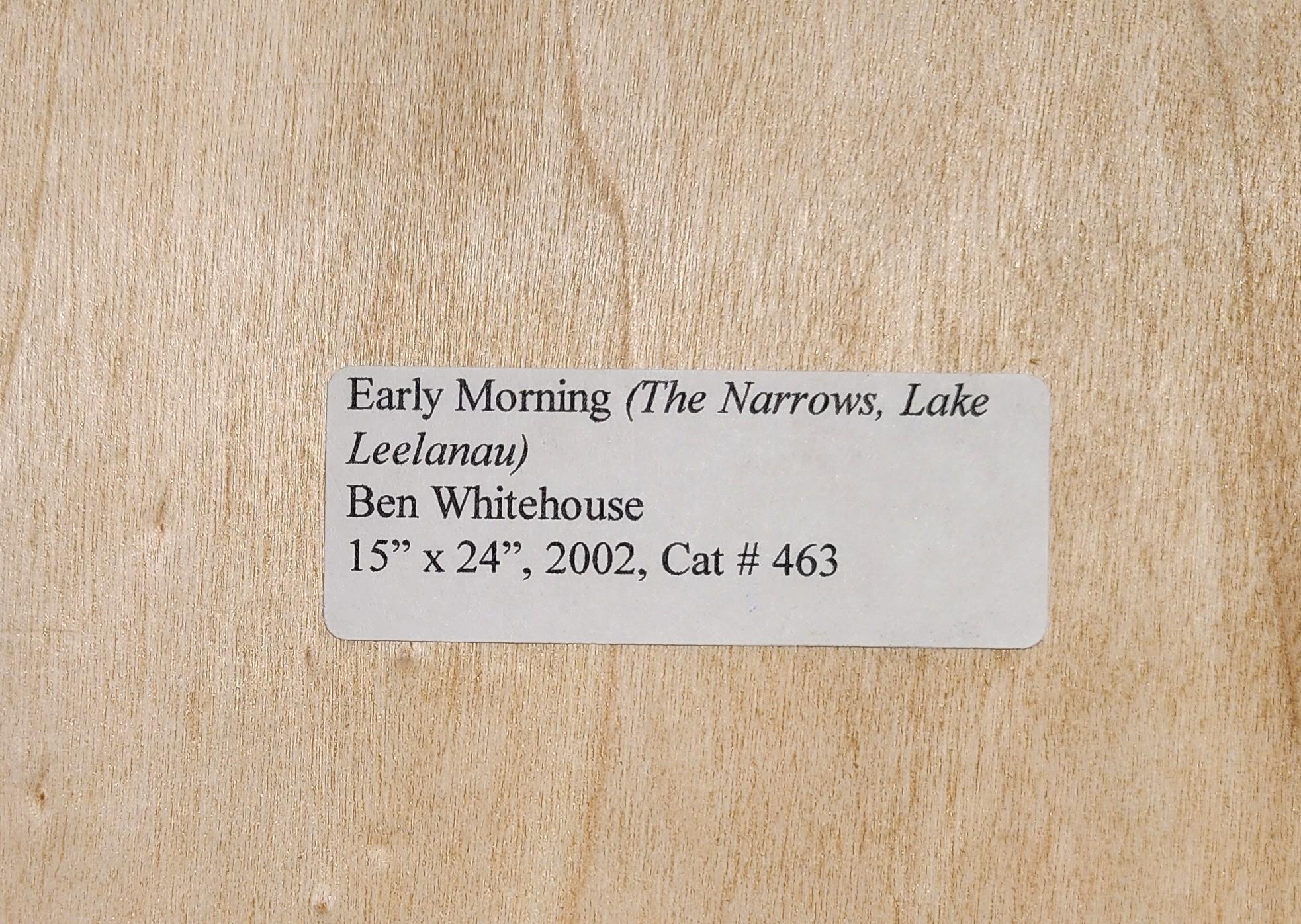 Early Morning, 2002, The Narrows, Lake Leelanau, MIchigan - Painting by Ben Whitehouse