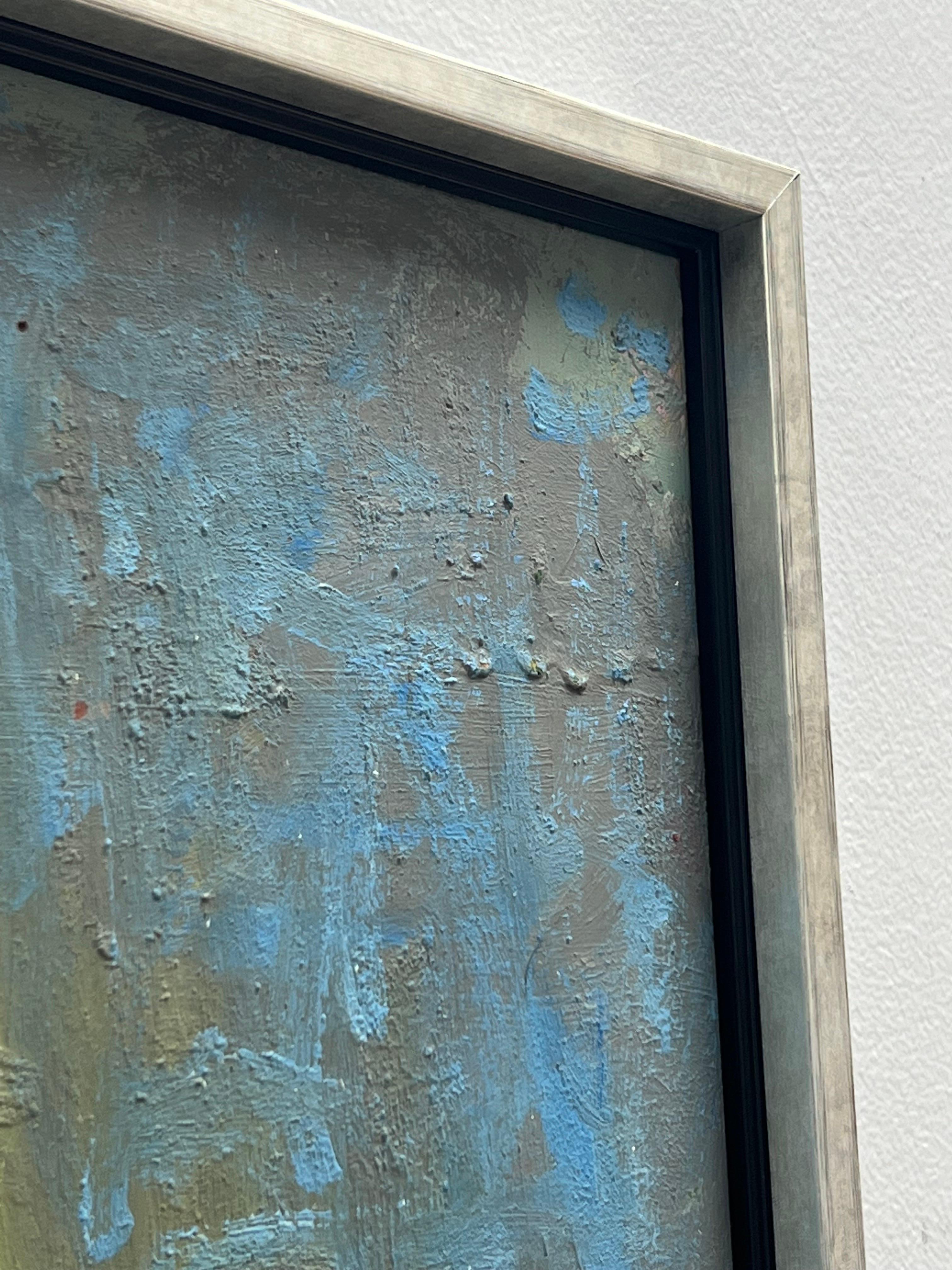 Ben Wilson Olio astratto di grandi dimensioni su tavola Scuola di New York, anni '70 in vendita 2