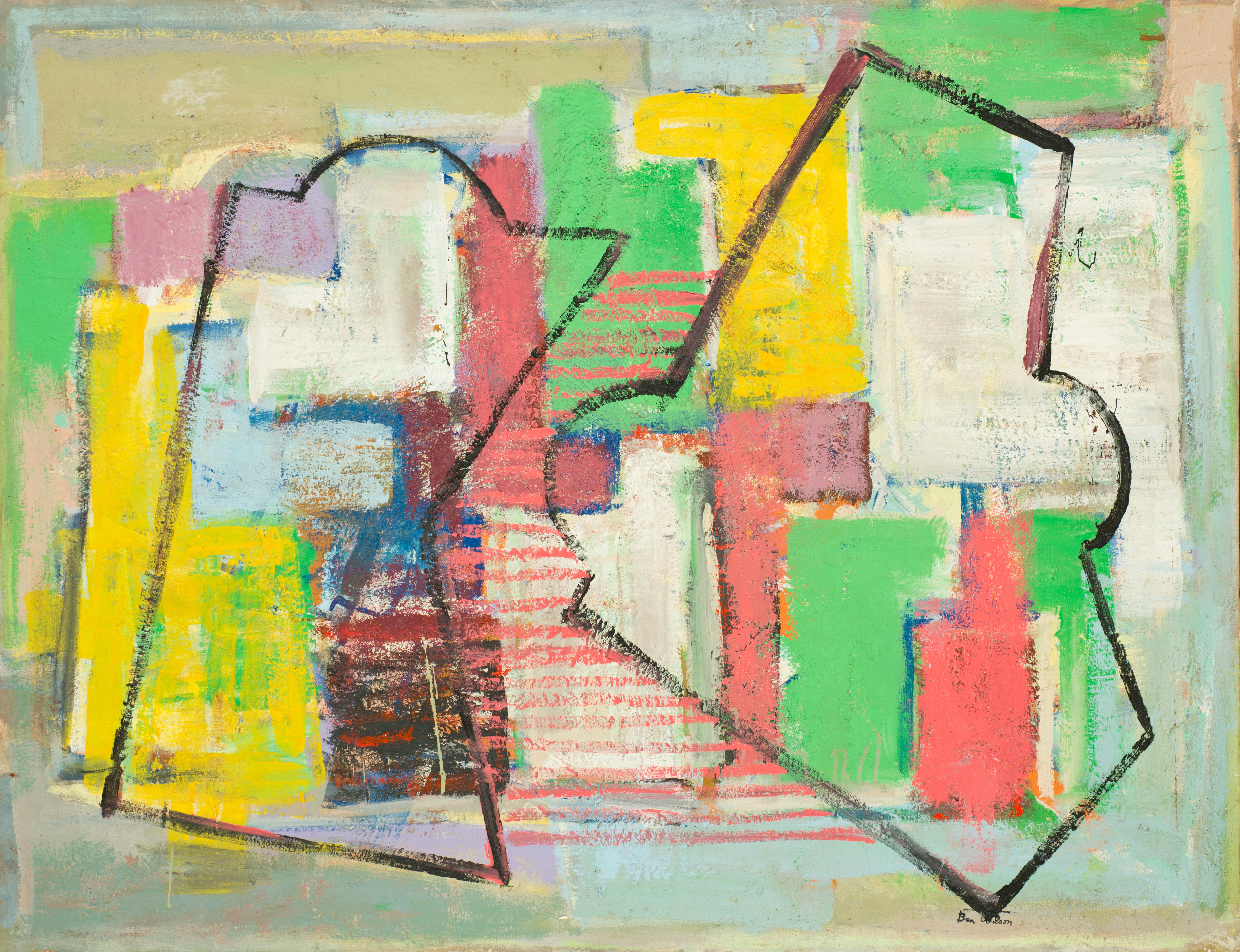 Ben Wilson Abstract Painting - Bird's Eye View, c. 1990