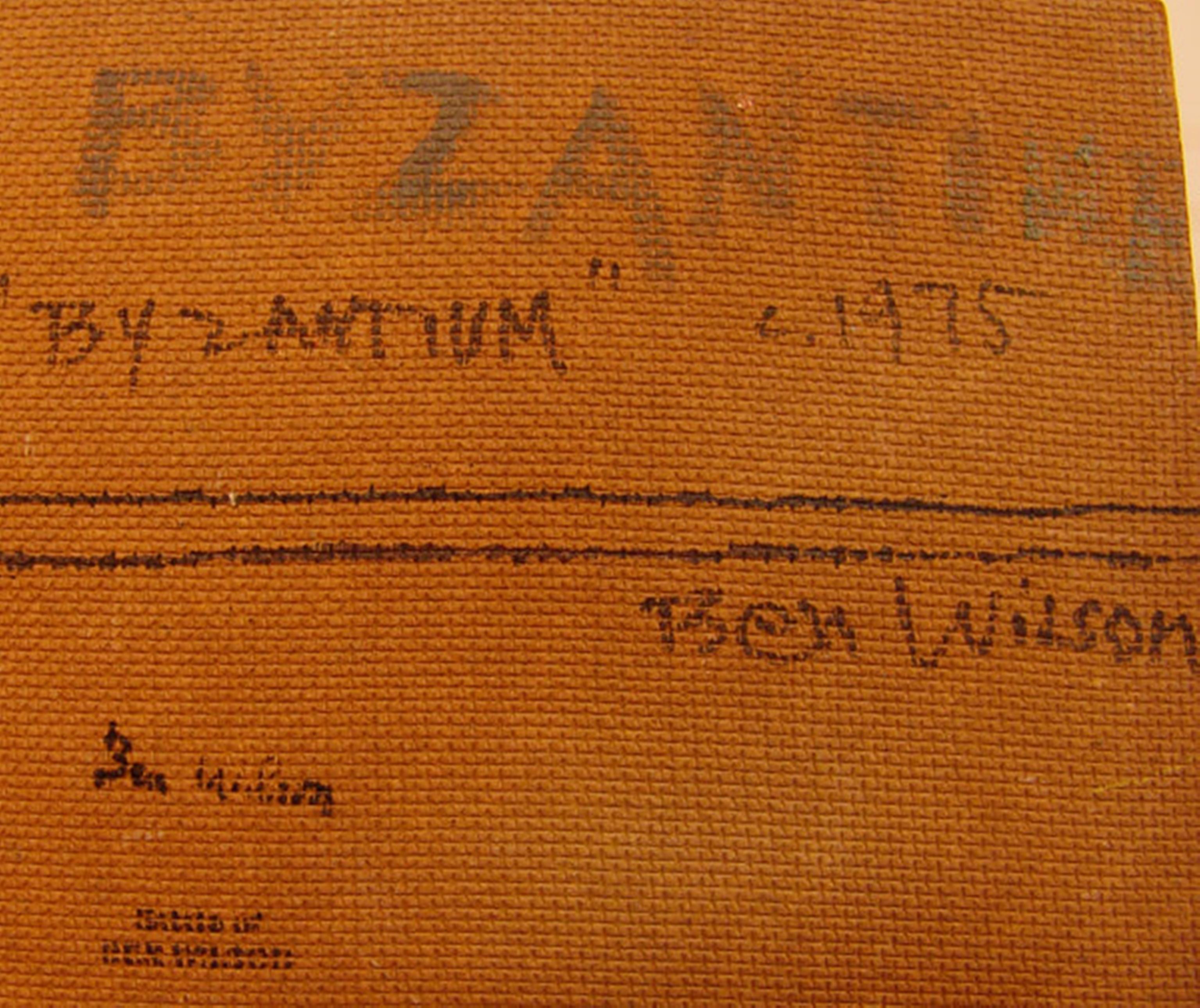 Byzantium, dipinto originale firmato del famoso espressionista astratto, incorniciato in vendita 4