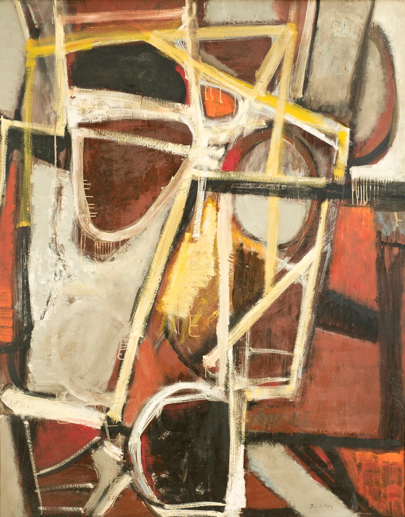 Ben Wilson Abstract Painting - Outrageous Fortune, ca. 1963