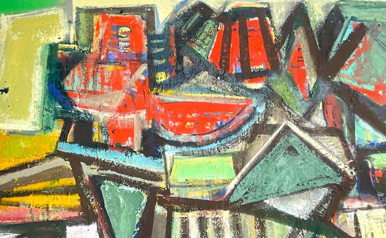 Ozymandias (peinture expressionniste abstraite unique et signée d'un peintre renommé) en vente 1